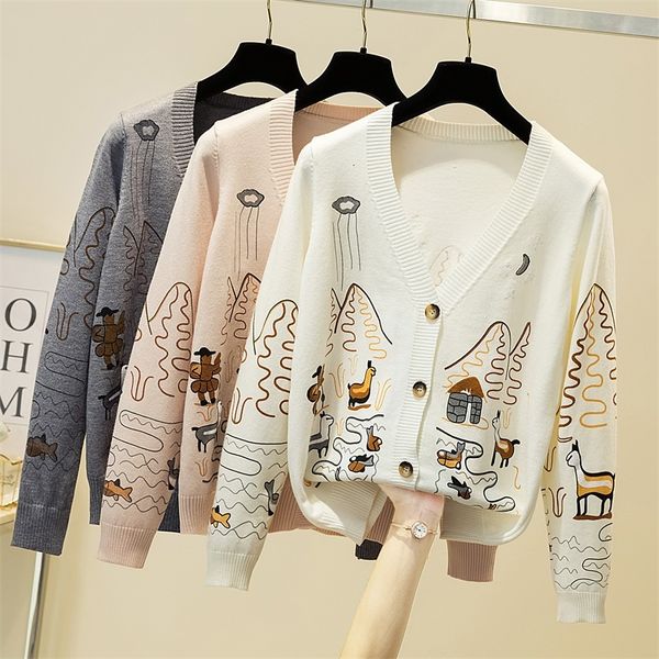 

women's sweaters female cartoon sweater, wind-draped jacket, external autumn bp26, White;black