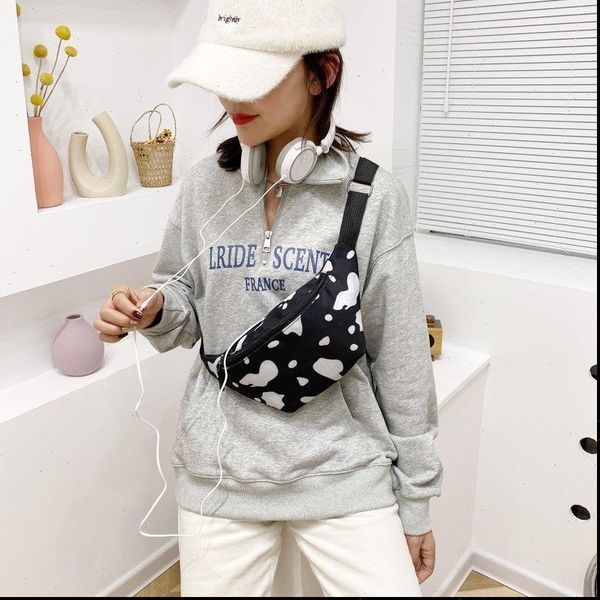 

cow pattern oxford cloth waist bags designer fanny pack belt shoulder crossbody chest hip purse
