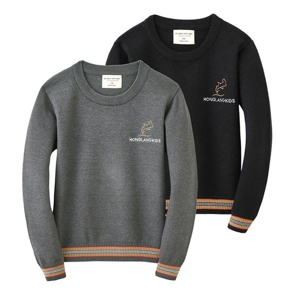 

pullover autumn winter baby girls boys sweaters coat kids knitting pullovers stripe long sleeve, Blue