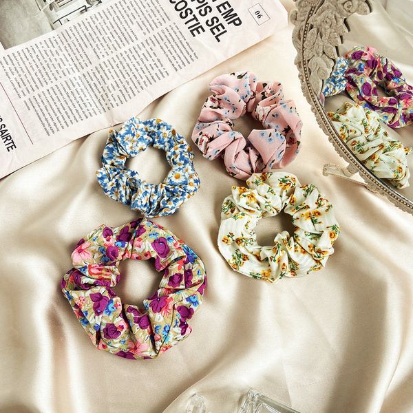 

6421 hairband creative french romantic small flower large intestine hairband