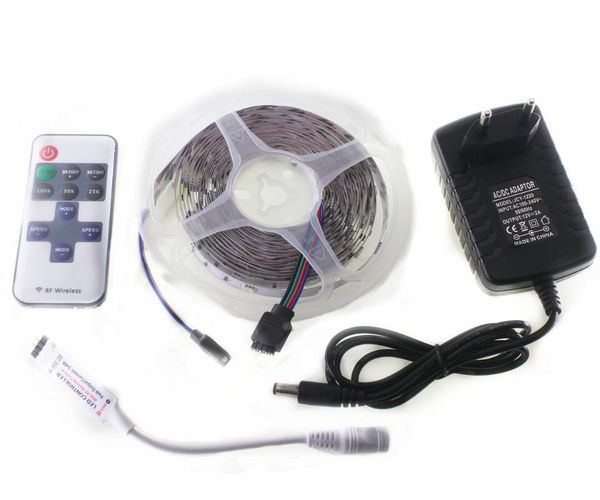 

30 led strip light rf 11key ir remote controller 12v power adapter strips