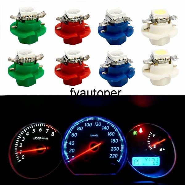 50Pcs Universal Car Tuning T5 B8.4D 5050 Indicatori LED Indicatori luminosi Cluster Gauge Cruscotto Dash Lampada Lampadina Parti interne Prodotti per auto