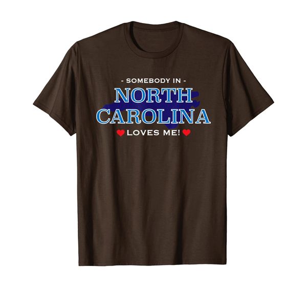 

someone in north carolina loves me tshirt | adorable gift :), White;black
