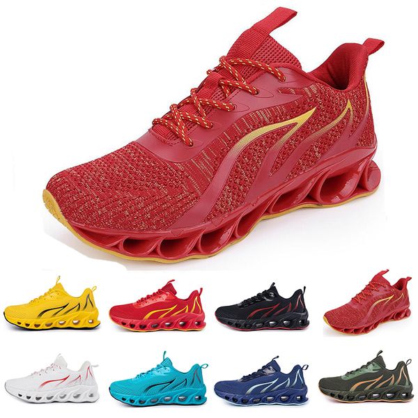 

non-brand men fashion running shoes trainers triple white black yellow red navy blue bred green mens sports sneakers #171624 s