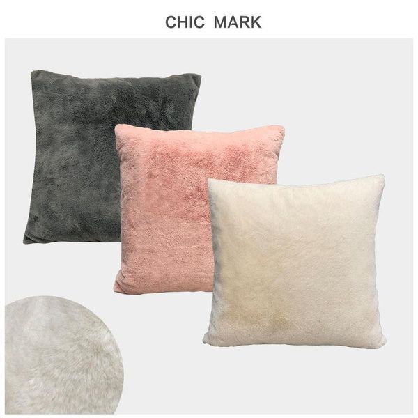 

cushion/decorative pillow 8 color plush decorative cushion cover comfortable warm fur throw case for living room sofa decor covers