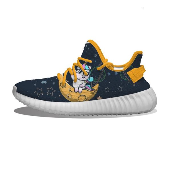 

diy custom space unicorn in moon running sho mh printed mens womens trainers outdoor sports sneakers