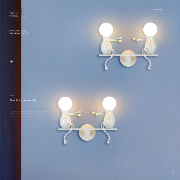 

fashion post-modern creative wall lamp children's bedside corridor stairs balcony light