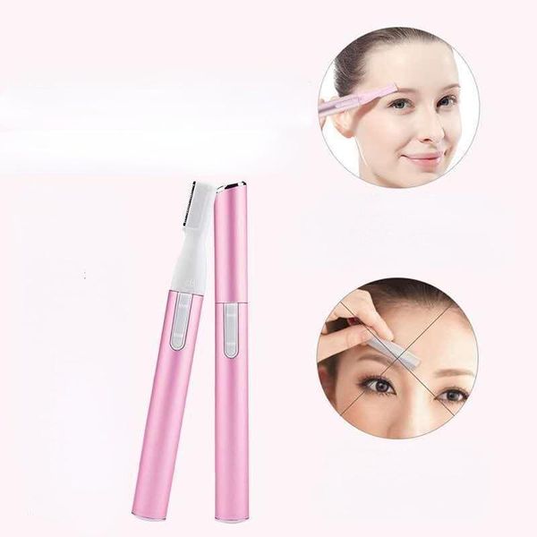 

eyebrow tools & stencils practical electric face scissors hair trimmer mini portable women body shaver remover blade razor for
