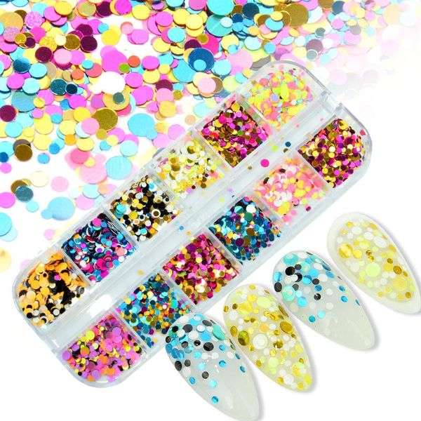 

nail ornament full set special-shaped rivet alloy diamond colorful pearl horseeye sequins polish adhesive drill art decorations, Silver;gold