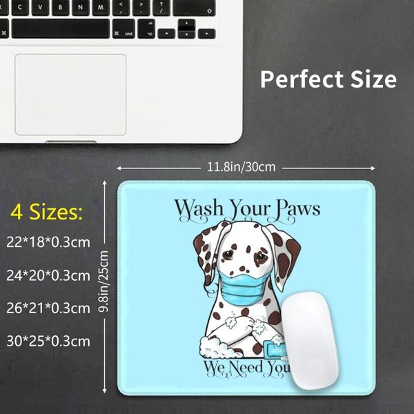 

mouse pads & wrist rests dalmatian wash your paws pad diy print soap cute dog stay safe