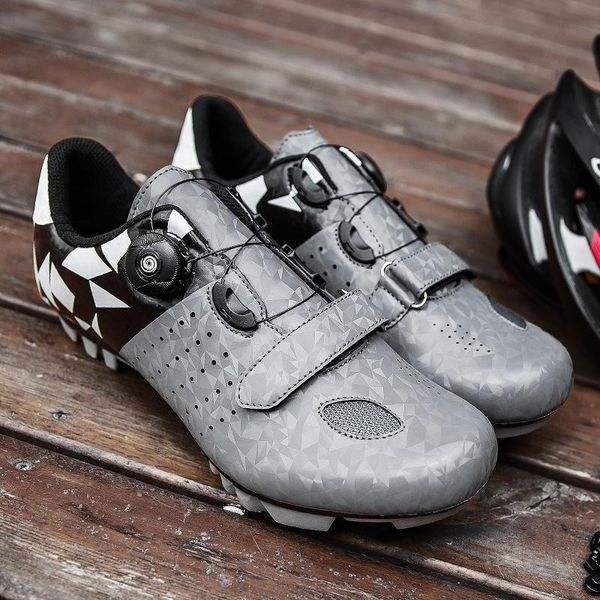 

winter mtb cycling shoes men outdoor sports professional self-locking road bike sneakers racing non-slip bicycle cleat footwear, Black