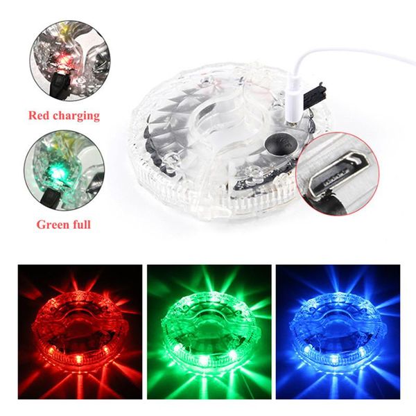 

rechargeable bike wheel lights led kid children bicycle lamp fun cycling gifts