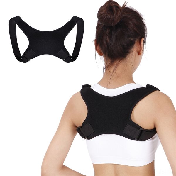 

v0Yy anti hunch anti hunchback with adult adult posture orthosis belt back orthosis belt open shoulder straight suspenders strap, Black;white