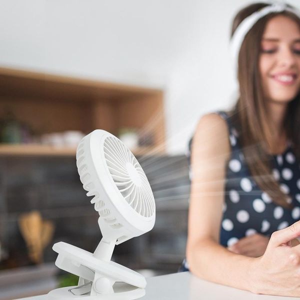 

electric fans clip on fan usb desk with 320Â° rotation for baby stroller crib car seat cart treadmill home office