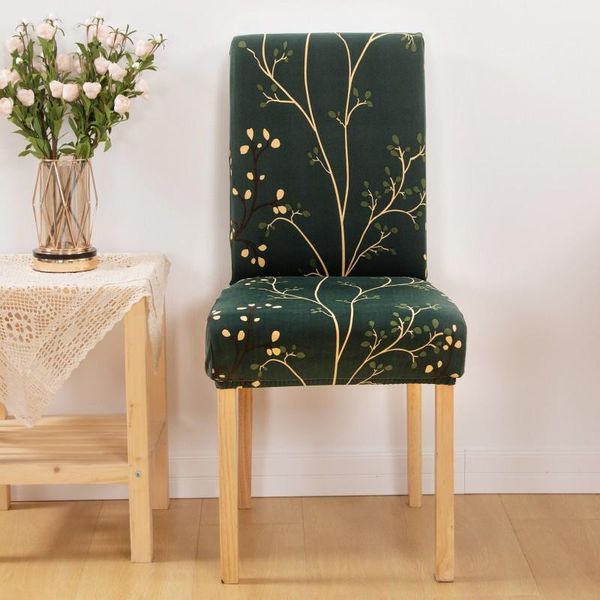 

printed elastic spandex stretch chair cover for dining room office banquet slipcovers protector wedding party covers