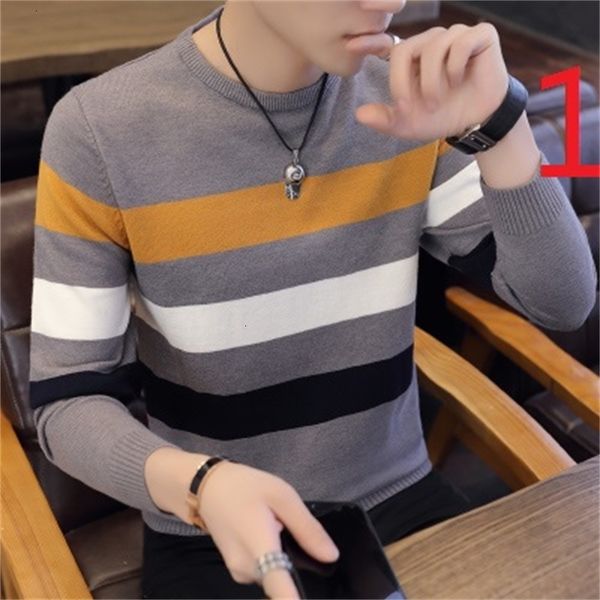 

men's t-shirts autumn japanese retro striped stitching round neck t-shirt street tide oje4, White;black
