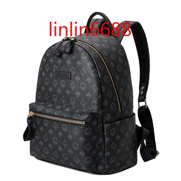 

made in china fashion bags backpack men's and women's new high-capacity backpack korean student schoolbag street couple travel bag