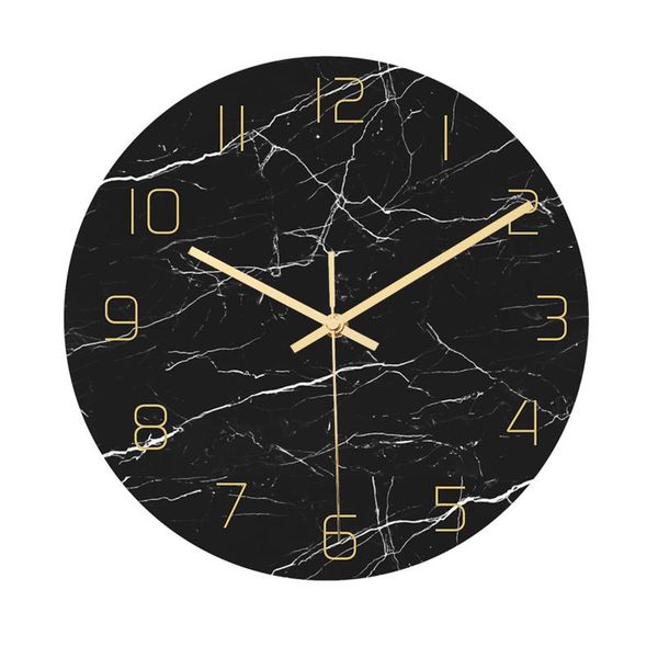 

wall clocks #56 house decoration creative pattern stone clock acrylic living room klokken wandklokken klok despertador