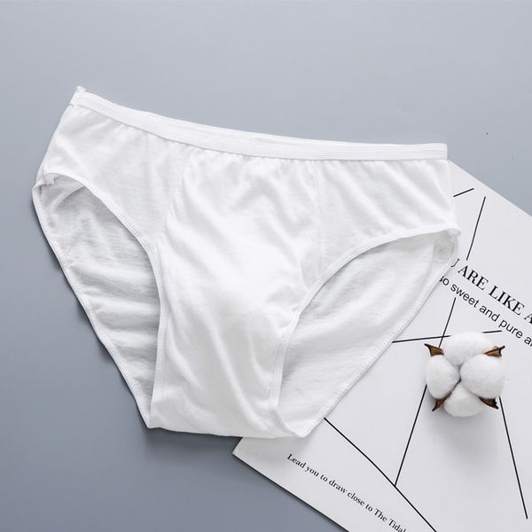 

disposable men's triangle cotton travel underwear label, Black;white