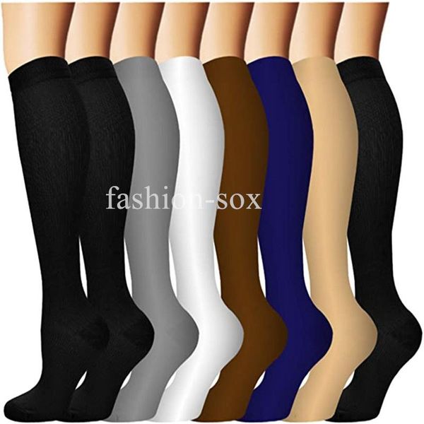 

men's socks running men women compression circulation weight lefting crossfit workout training sports recovery stockings, Black