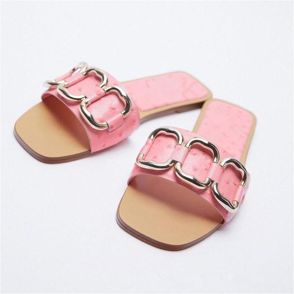 

slippers rubber flip flops female shoes flat low slides hawaiian 2021 soft pu scandals hoof heels fretwork basic pvc fabric, Black