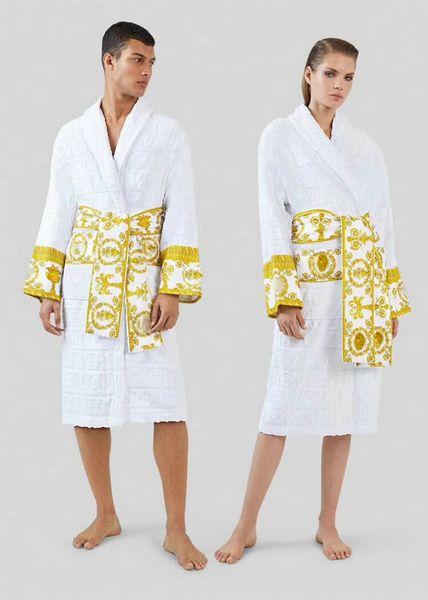 

mens womens casual cotton bathrobe men and women brand, Black