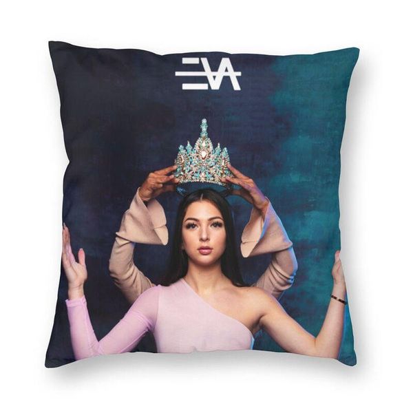 

cushion/decorative pillow soft eva queen throw case home decorative custom french singer cushion cover 40x40 pillowcover for sofa