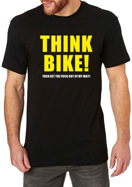

think bike motorcycle biker t shirt humor joke t-shirt size s-5xl, White;black