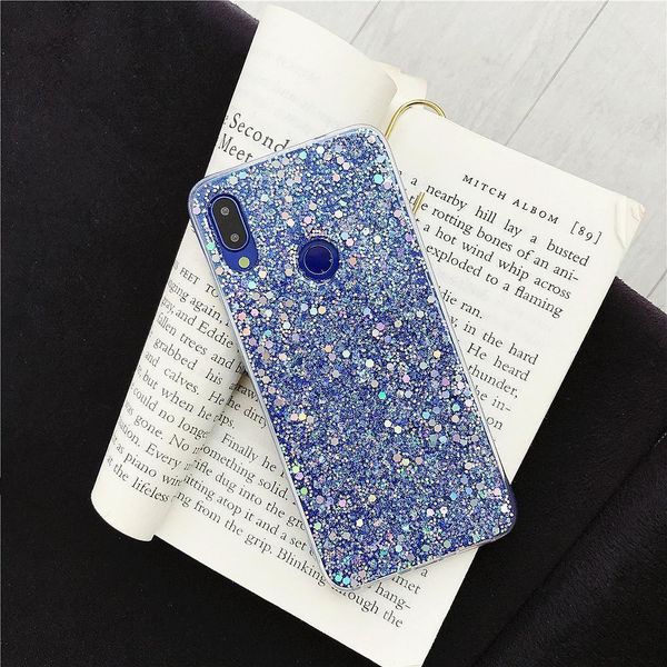 Bling Glitter Capas para Xiaomi Mi 9 8 MI8 MI9 SE A2 LITE 8SE Lantejoulas De Cristal Silicone Capa Redmi 5 Plus Nota 7 6 Pro Note7 Funda