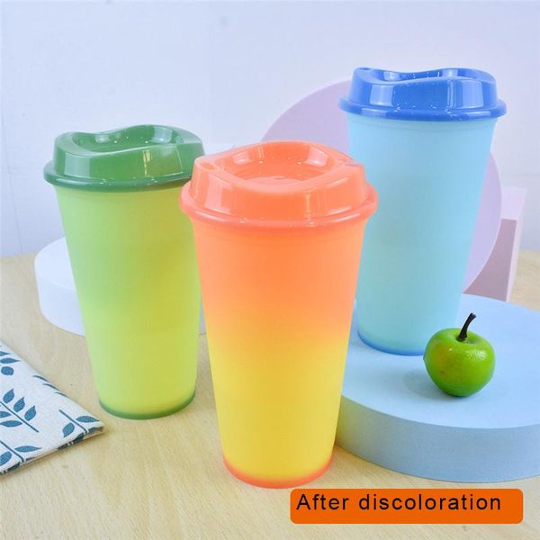 

mugs color changing cups with lids 473ml reusable bpa creative drink for kids