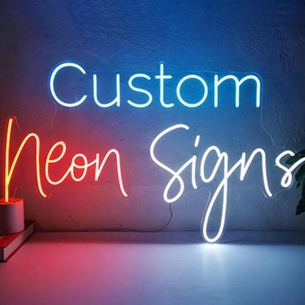 

other lighting bulbs & tubes custom led neon night lights sign for room bedroom decor wall party decoration wedding birthday color/size/font