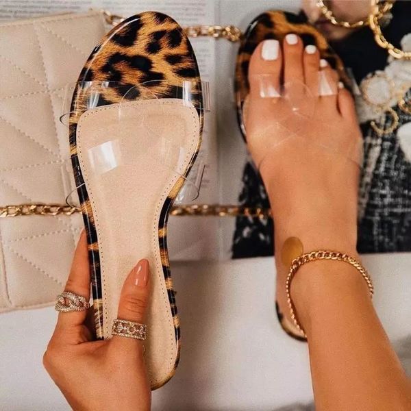 

shoes women sandals leopard slippers ladies hollow flat flip flops summer fashion woman slides lady zapatos de mujer, Black