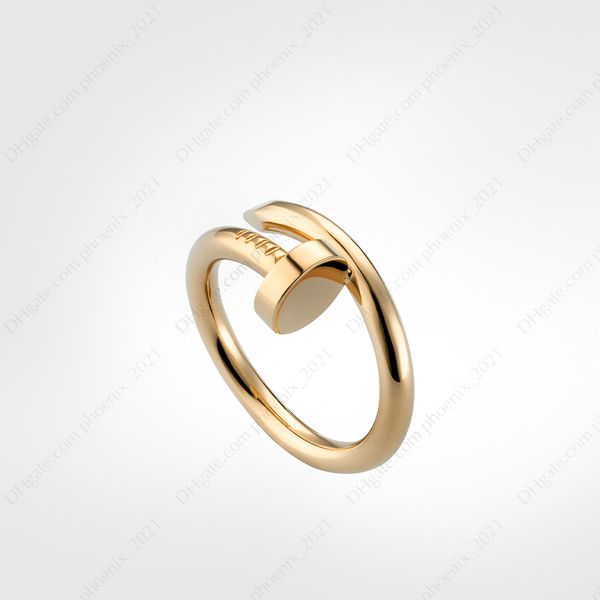 

diamond nail ring men's band rings classic luxury designer jewelry women titanium steel alloy gold-plated 3 colors gold/silver/rose nev