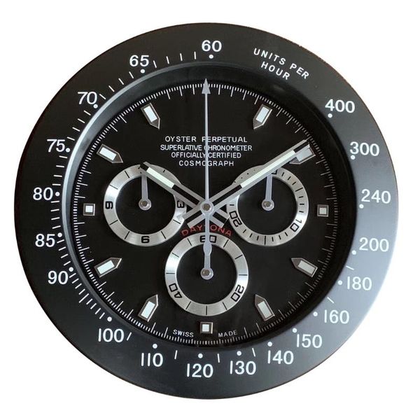 

wall clocks large metal clock modern silent watches home decor calendar luminous stainless steel living room decoration gift