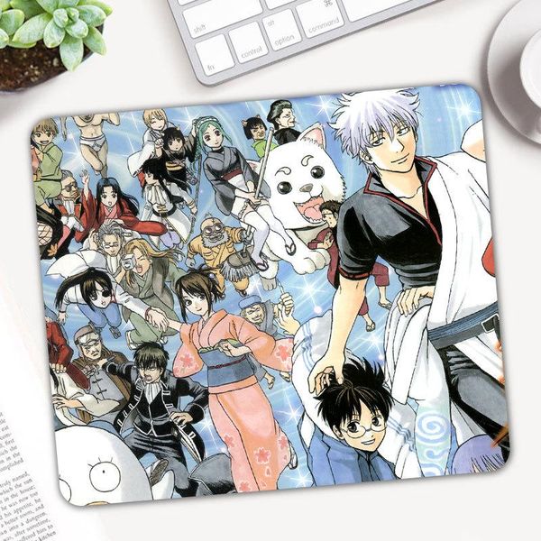 

mouse pads & wrist rests anime gintama rubber pc computer gaming mousepad game pad keyboards mice mat carpet office decoration desk