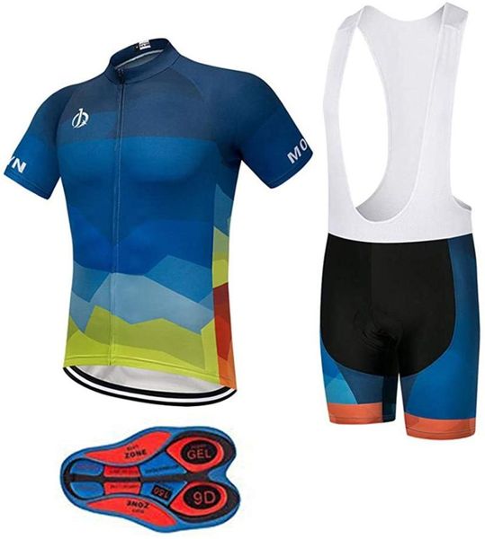 

men bike wear clothes short maillot cycling jersey mtb bicycle team summer premium road mountain race clothing racing sets, Black;blue