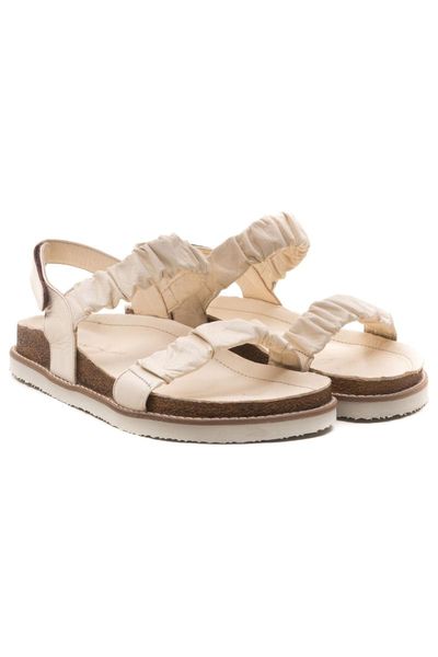 

sandals women's beige genuine leather, Black