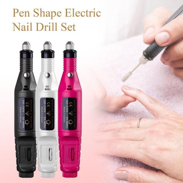 

professional electric nail drill machine manicure pedicure set ceramic file equipment kit art tool1
