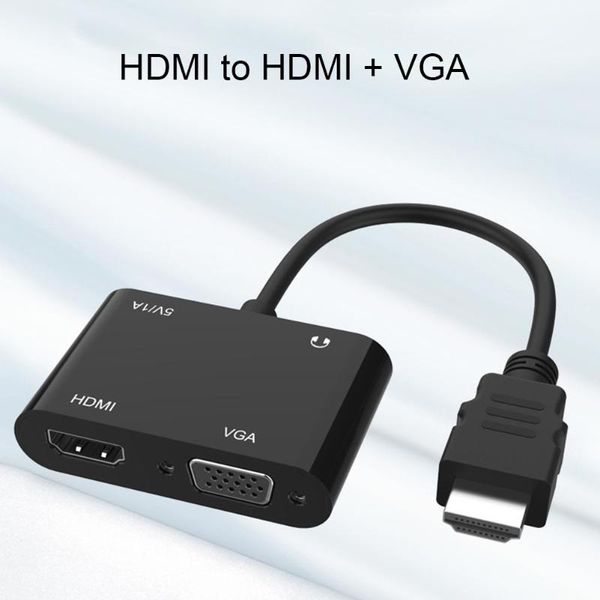 

audio cables & connectors to vga cable converter digital analog hd 1080p for pc laptablet male famale adapter