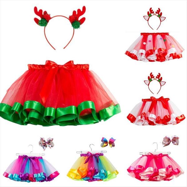 

bow tutu baby womens skirt girls 12m 8t princess pettiskirt rainbow kids party for christmas children clothing, Blue