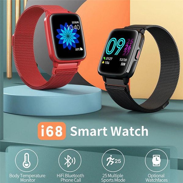 

smart wristbands watch men's call waterproof magnetic charging health monitoring sports bracelet electronic clock