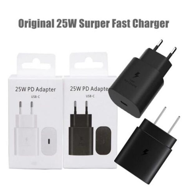 

60pcs/lot oem aaaaa s20 super fast charger original 25w ep-ta800 quick charge adapter type c for s20 plus note 10 lite plus with box
