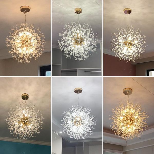 

dandelion chandelier lighting modern for living room dining bedroom creative kitchen hallway home decor led ceiling pendant lamp chandeliers