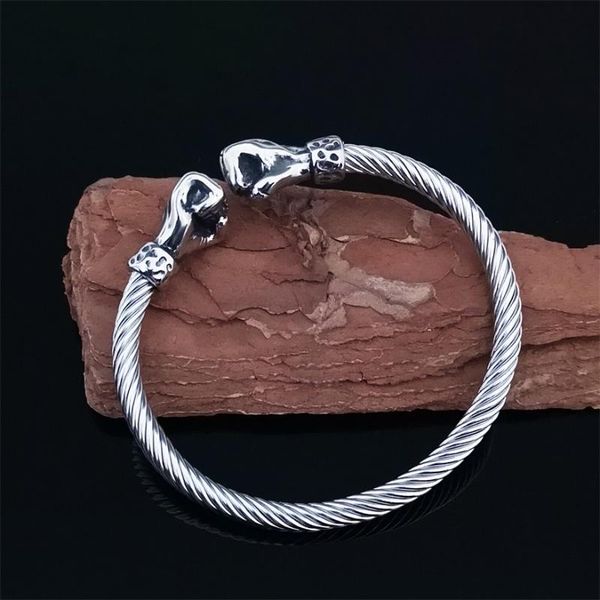 

bangle stainless steel fist bracelet jewelry personality fashion accessories punk men's wristband cuff female bracele, Black