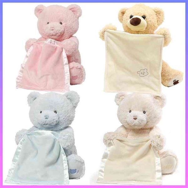 

hide and seek can talk electric teddy children's plush toy bear coax doll