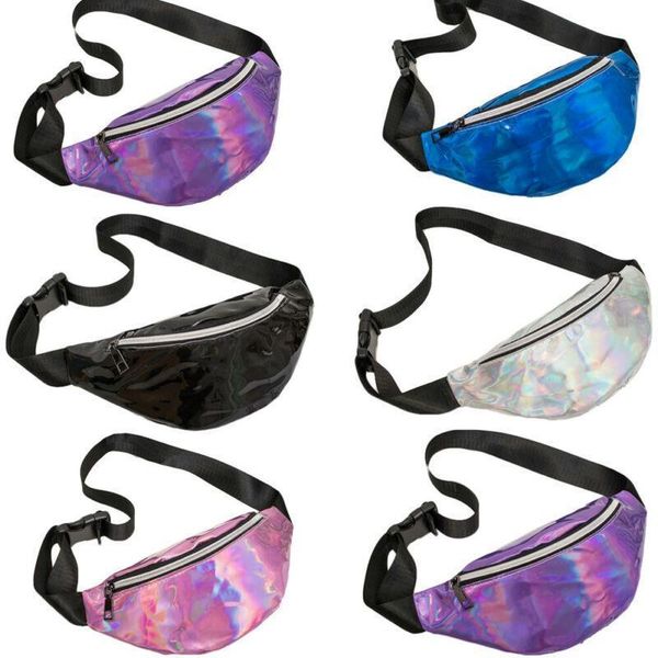 

women waist packs small handbag pink fanny pack shoulder tote satchel ladies retro messenger cross body laser chest phone pouch