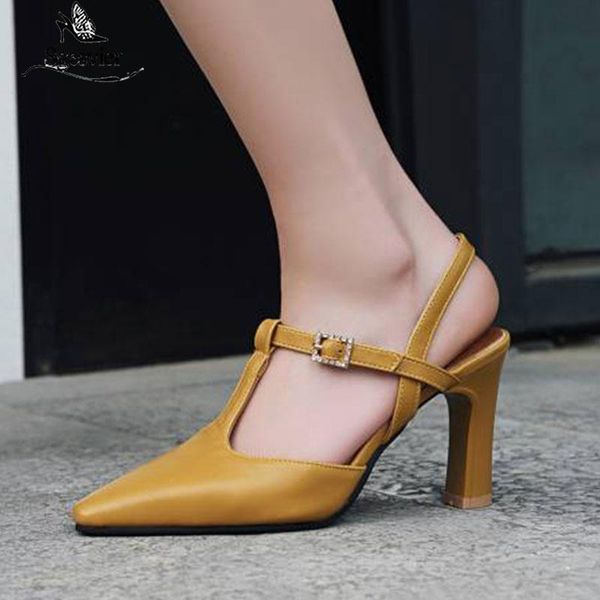 

size 32-46 women high heels sandals pointed toe shoes ankle strap party wedding sandalias footwear b124, Black