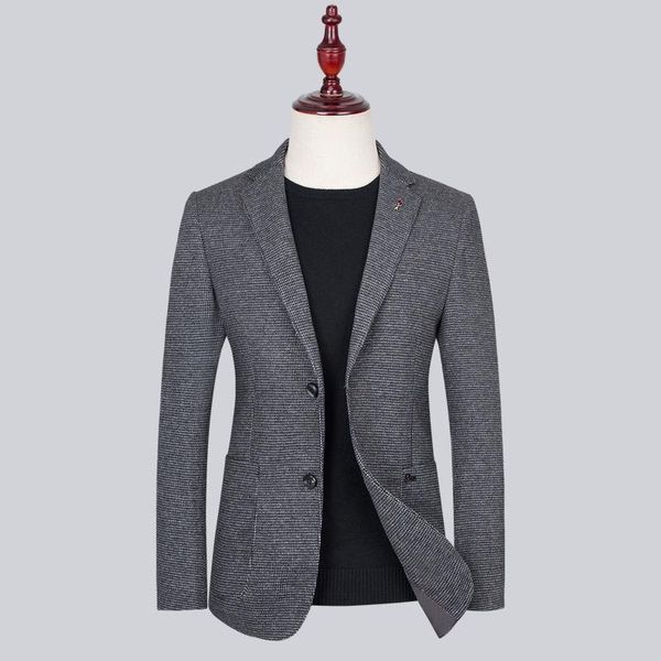 

men's suits & blazers wool suit 2021 autumn and winter non ironing casual slim fit solid color single coat, White;black