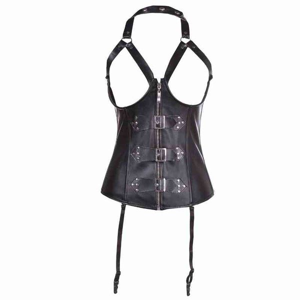

nxy set wholesale black pvc open bust corset underbust erotic vinyl leather lingerie corselet steampunk bustier plus size -xxl 1203, Red;black
