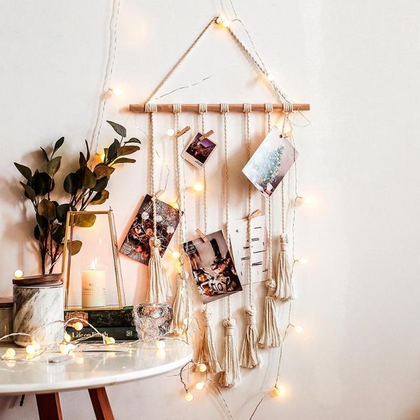 

tapestries wall tapestry art macrame po hanging wedding party with clips